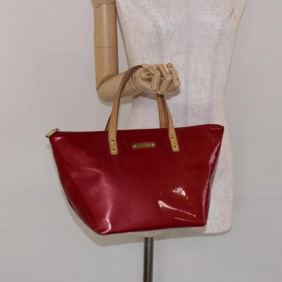 LOUIS VUITTON Monogram Vernis Bellevue PM Bag Pomme D'amour M93583 Auth 129638 - Picture 14 of 16